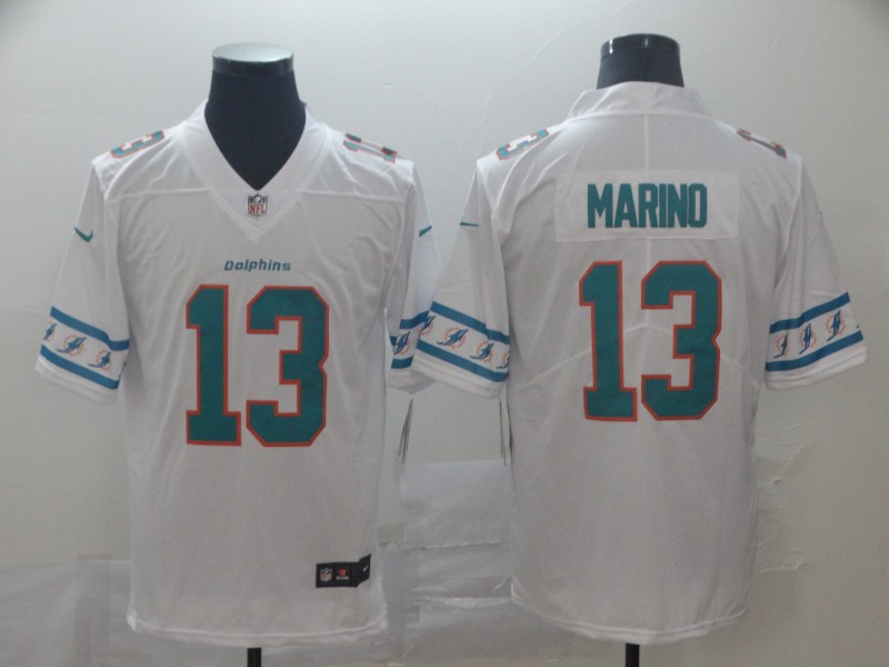 Men's Miami Dolphins Dan Marino #13 White Jersey